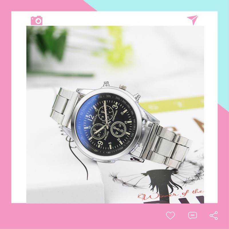 Đồng hồ nam đeo tay dây kim loại Modiya DH104