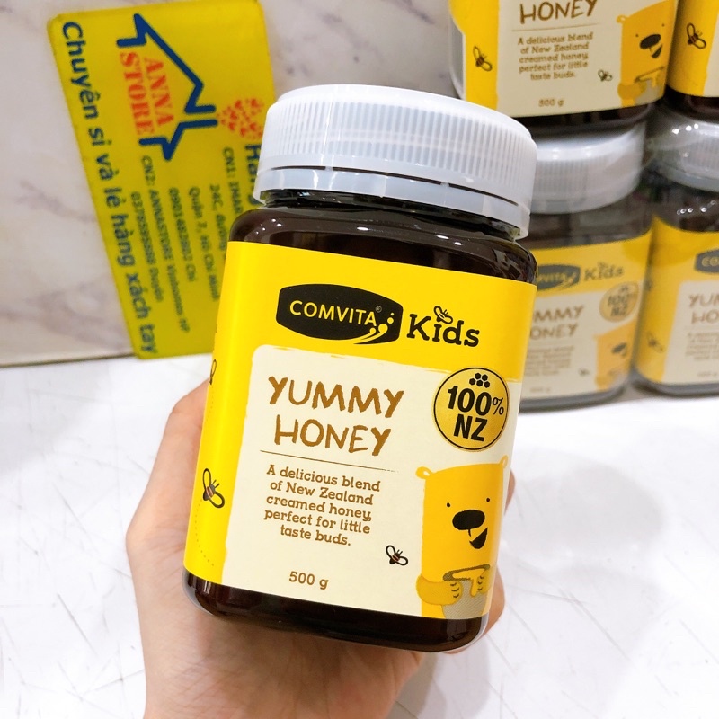 Mật Ong Manuka Comvita Honey For Kids Chiết Xuất Tự Nhiên Tăng Cường Sức Khỏe Cho Trẻ 500g