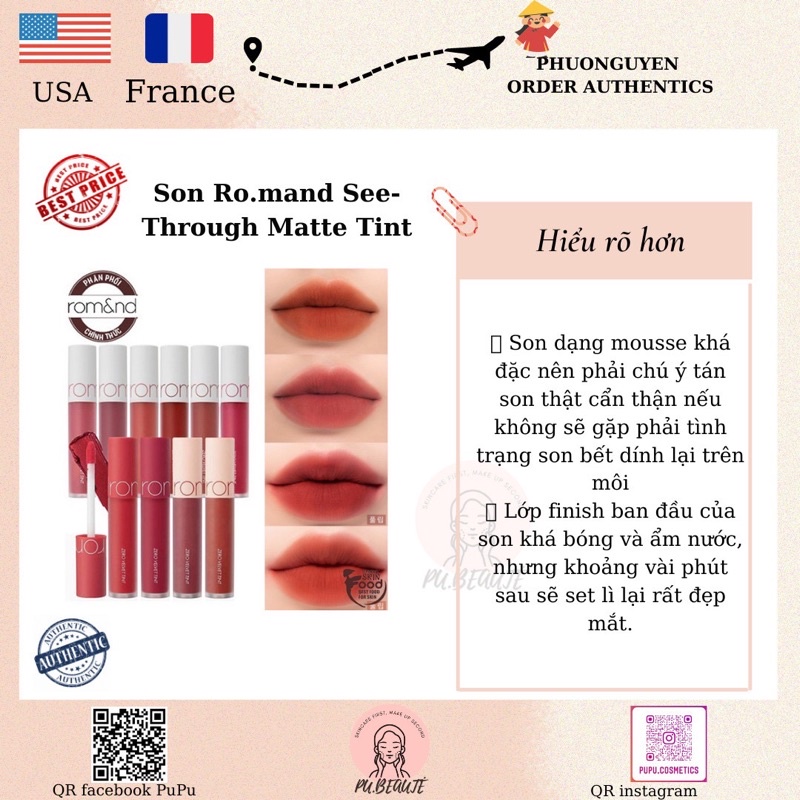 Son Ro.mand See-Through Matte Tint
