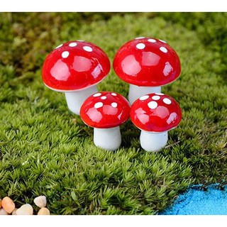 Nấm xốp nhựa trang trí tiểu cảnh sen đá / xương rồng