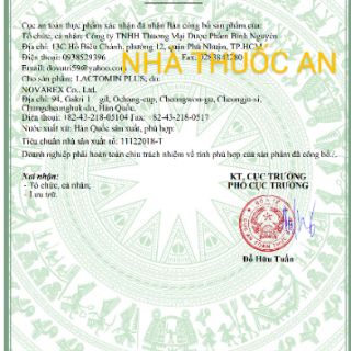 Men vi sinh Lactomin plus Hàn Quốc