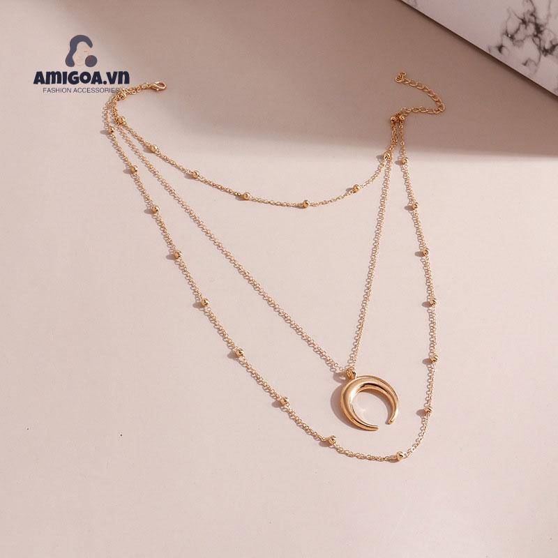 Vòng cổ Hai Lớp Mạ Vàng Thời Trang Dành Cho Nữ