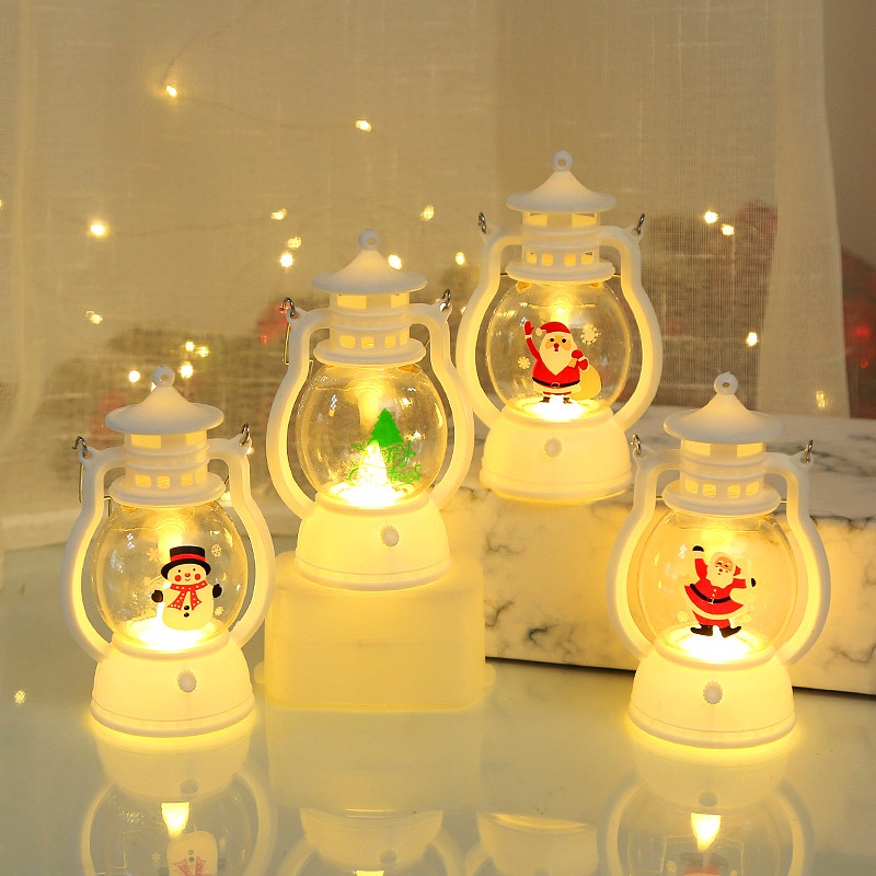 Đèn Ngủ Hình Người Tuyết / Ông Già Noel Trang Trí Giáng Sinh / Năm Mới Chạy Bằng Pin