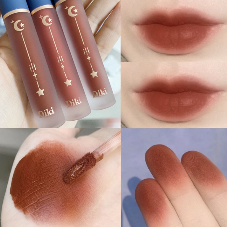 Son Kem Lì Chất Nhung Mềm Mịn Thiết Kế Vỏ Hình Mặt Trăng Ngôi Sao