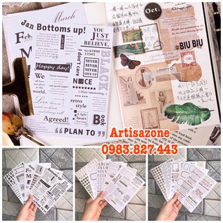 Sticker Momo - Hình dán trang trí đồ handmade - Set 05 tờ