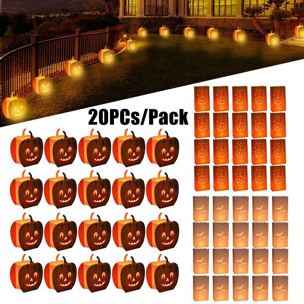 Túi Dạ Quang Trang Trí Halloween Thiết Kế Mới Cho Sân Vườn