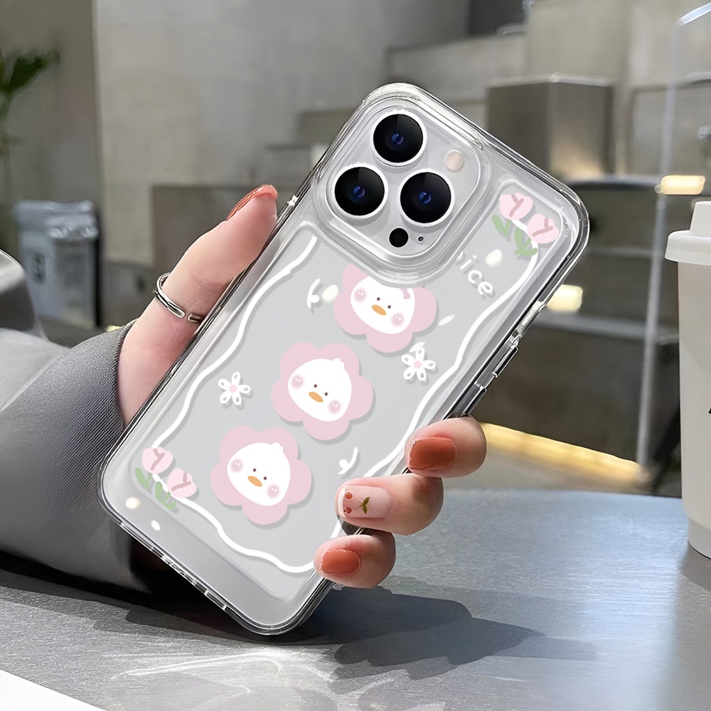 Ốp Điện Thoại Trong Suốt Họa Tiết Hoa Đào Cho iphone 14 Pro Max 14 Plus 13 11 12 7Plus X XR