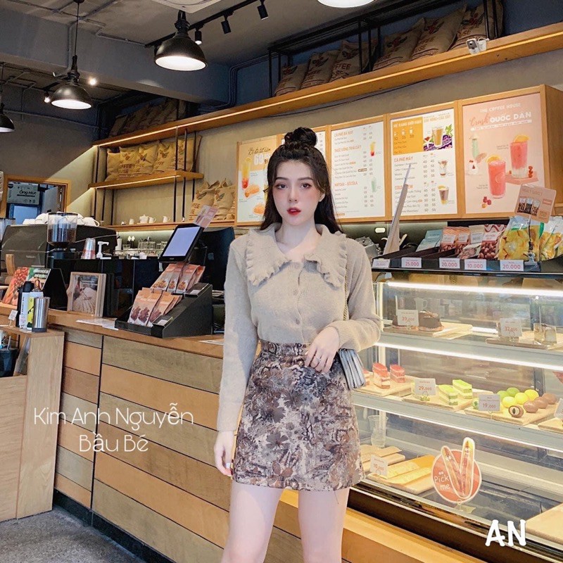 [Mã WASTGO hoàn 10% xu đơn 99k] Chân váy da lộn dáng A có lót quần, Chân váy da lộn cạp cao CV1551 - NhiNhi Shop | BigBuy360 - bigbuy360.vn