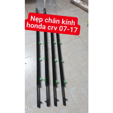 Nẹp chân kính honda crv 2007-2017, có mạ crom màu trắng