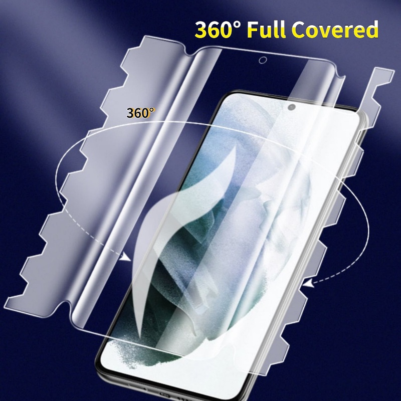 Miếng Dán Hydrogel Bảo Vệ Toàn Màn Hình Chống Trầy Xước Cho Samsung Galaxy S22 / S22Plus / Ultra / HD S22