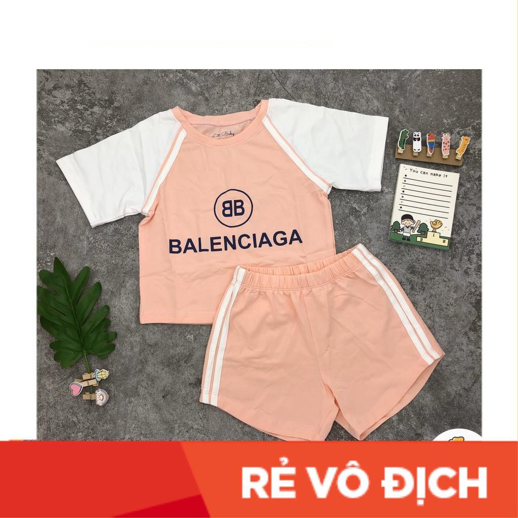 [Ảnh thật tự chụp] Bộ cộc tay bé gái in chữ Balen 3-9T. Chất liệu cotton mềm mịn, thoáng mát. Thương hiệu LITIBABY