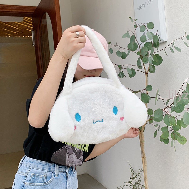 Túi Đeo Vai Hình Kuromi My Melody Cinnamoroll Sanrio Nhồi Bông Đáng Yêu Làm Quà Giáng Sinh
