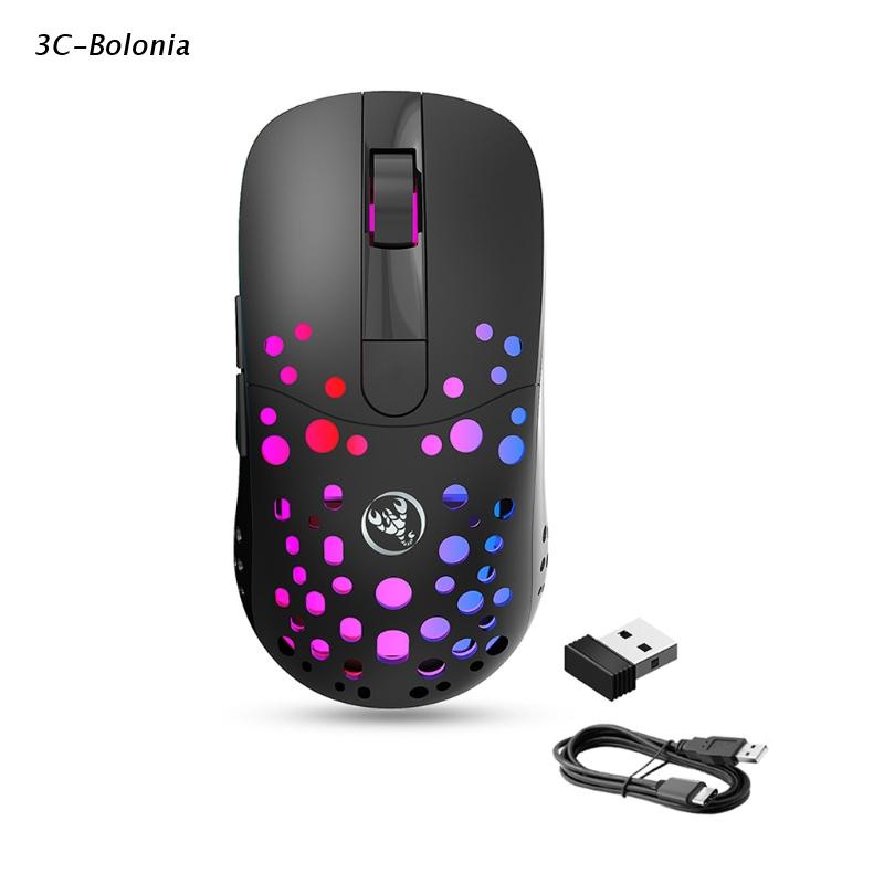 【PC】 Premium and Portable RGB Gaming Mouse Wired / Wireless Computer Parts Electronic Game Mice 6 Buttons Programmable Driver