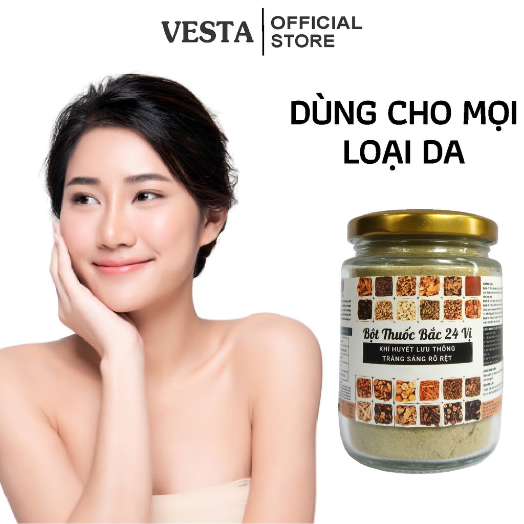 Bột Thuốc Bắc 24 Vị Vesta Hủ 180ml