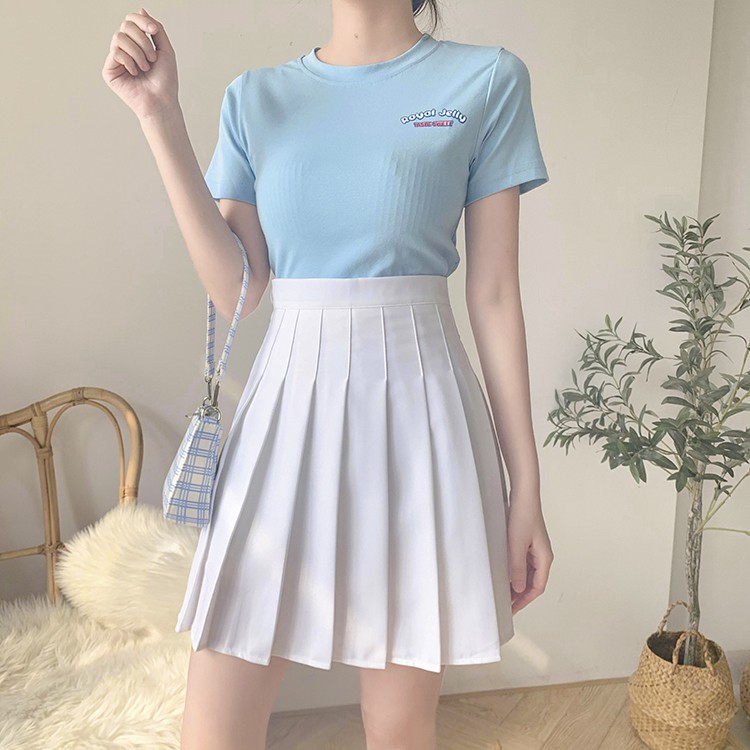 Chân Váy Xếp Ly Tennis Skirt  Dáng Ngắn Phong Cách Hàn Quốc