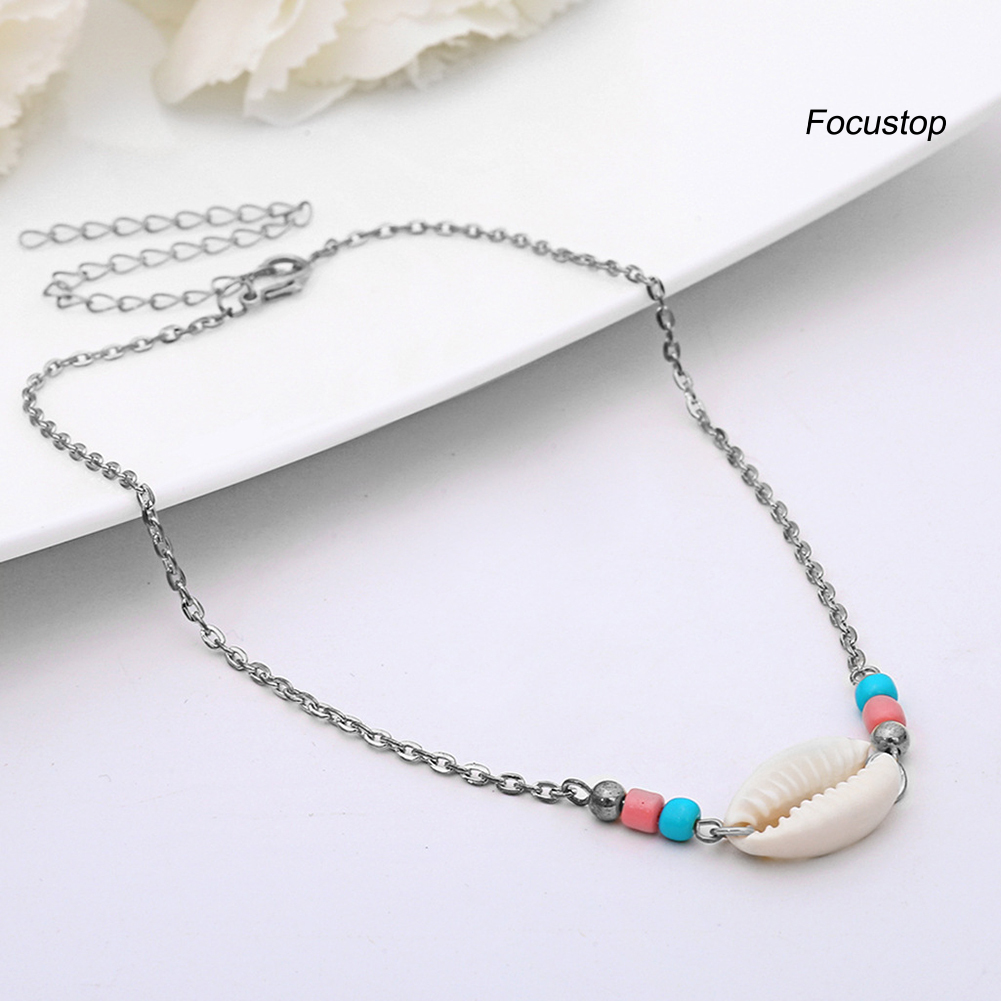 Vòng Cổ Choker Đính Hạt Vỏ Sò Phong Cách Bohemian Thời Trang Mùa Hè Cho Nữ