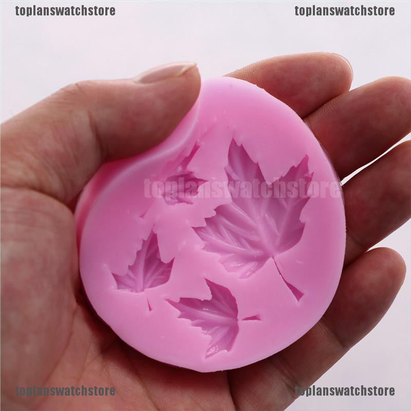 Khuôn Silicone Tạo Hình Lá Phong Trang Trí Bánh