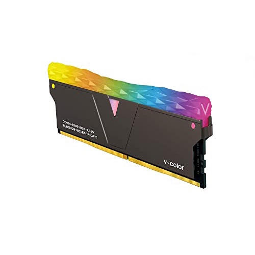 [Mã BMBAU300 giảm 10% đơn 499K] Ram V-Color DDR4 16GB (2x8G) 3200MHz Prism Pro RGB - Màu Đen