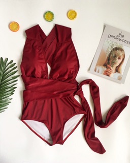 Bikini xẻ ngực chéo lưng(nhiều màu)