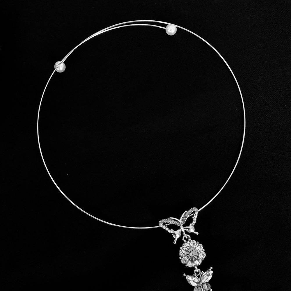 Vòng Cổ Choker Đính Hoa Tua Rua Phong Cách Bohemian Kiểu Dáng Mới|Ngọc Trai Giả