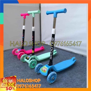 Xe trượt Scooter 3 bánh cho bé có đèn Led trên bánh xe