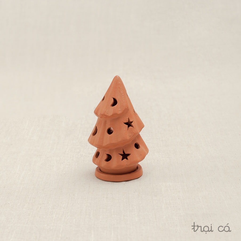 Cây Thông Noel Đất Nung TRẠI CÁ HOME Trang Trí Giáng Sinh