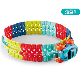 Đồ chơi lắp ráp đường ray đua ô tô Changeable track vượt địa hình cho bé
