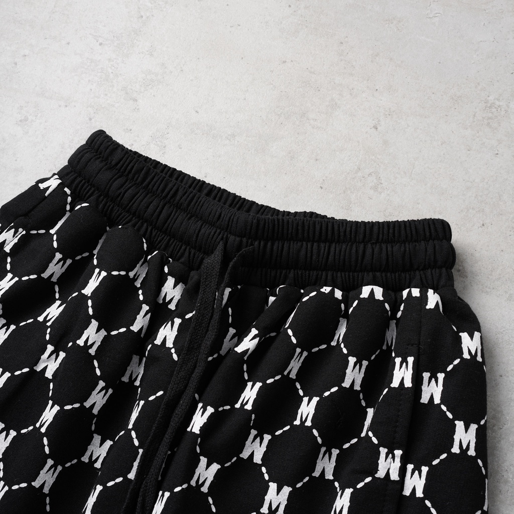 Quần shorts Monogram MSW Town, quần short nỉ nam nữ unisex