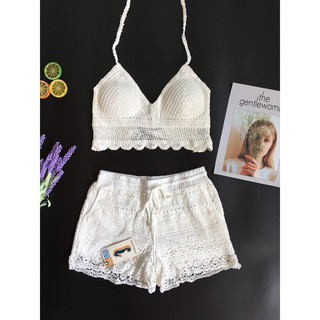 Đồ bơi len móc đi biển