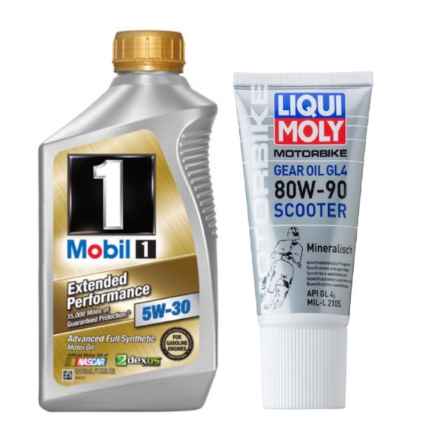 COMBO NHỚT MOBIL 5W30 + NHỚT HỘP SỐ LIQUI MOLY