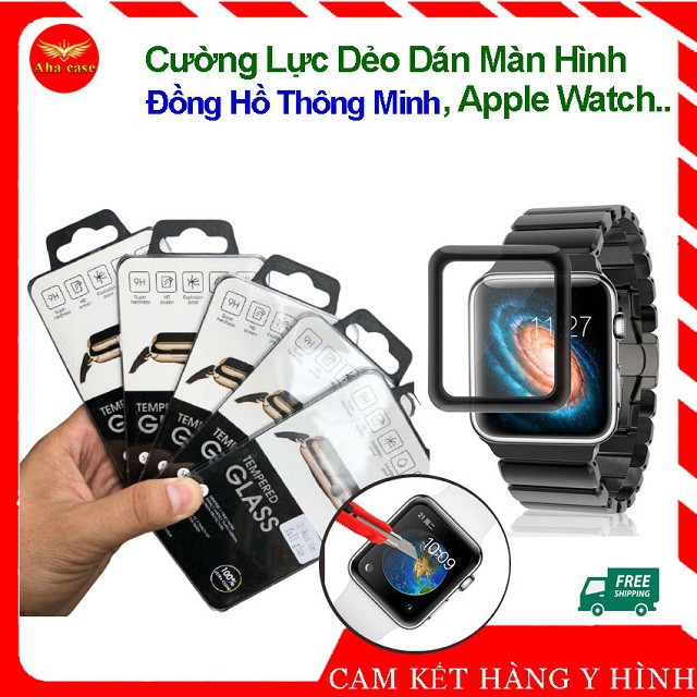 Kính Dẻo Dán BẢO VỆ MÀN HÌNH cho Apple Watch 38/40/42/44mm, đồng hồ thông minh chống trầy xước, cảm ứng mượt