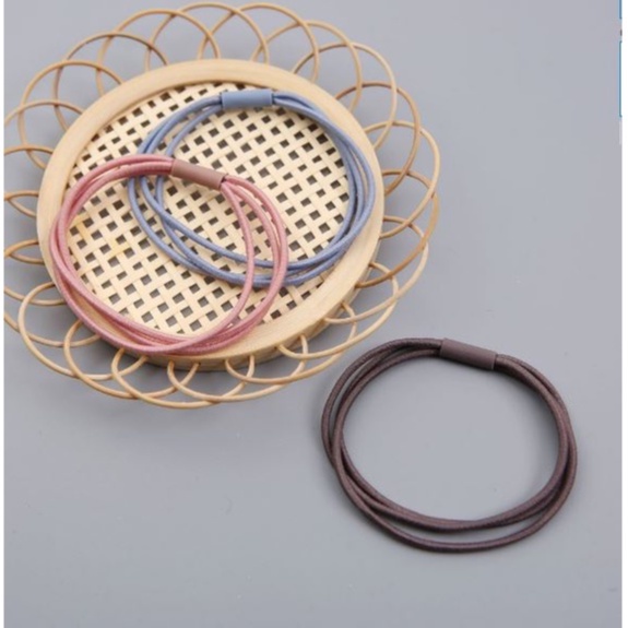 Dây buộc tóc trơn 3 lớp phụ kiện thời trang Hàn quốc xinh xắn mã DBT002