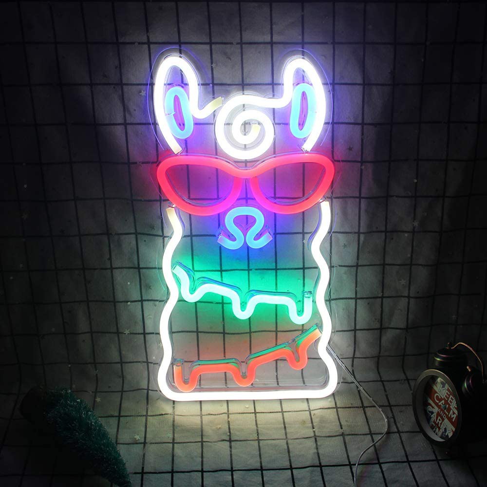 Đèn Trang Trí Led Neon Sign Lạc Đà Alpaca