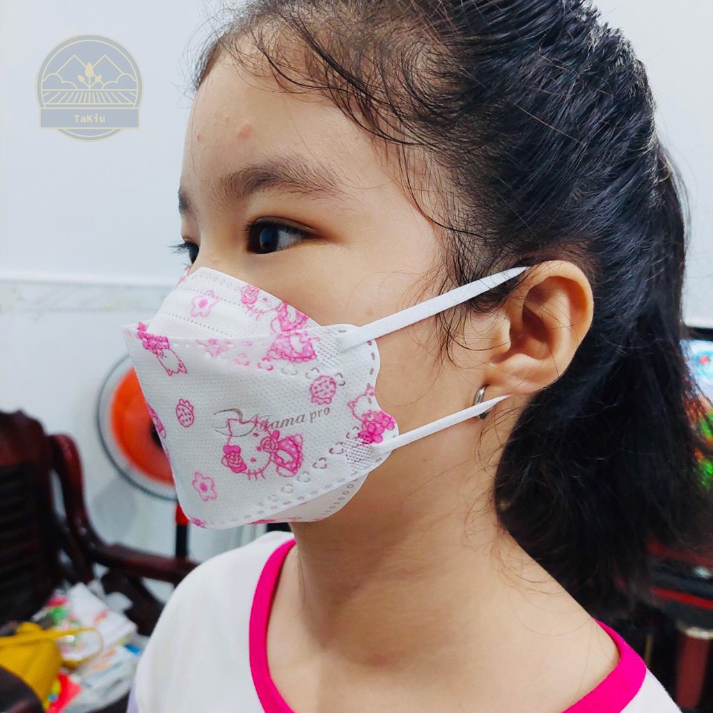 Khẩu Trang KF94 4D Trẻ Em FAMAPRO NAM ANH 4 Lớp Giấy Kháng Khuẩn Hộp 10 Cái