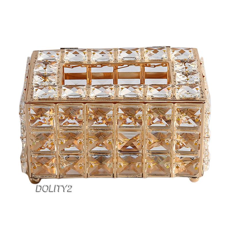 Vỏ Bọc Hộp Đựng Khăn Giấy Đính Pha Lê Trang Nhã Dành Cho Phòng Ngủ / Phòng Khách