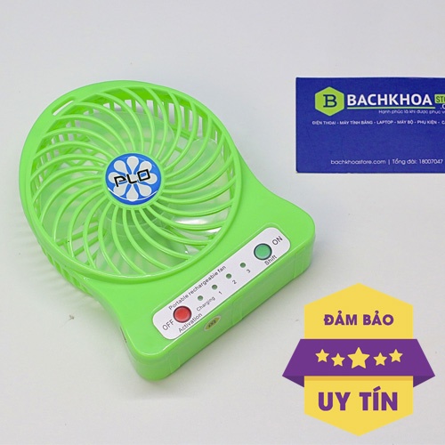 Quạt cầm tay Plo 88 - nhỏ gọn, để trên bàn, pin lâu