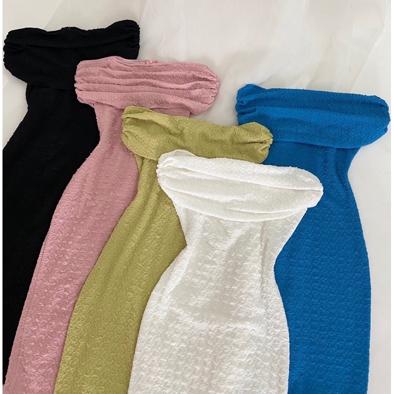 Đầm Bệt Vai Thun