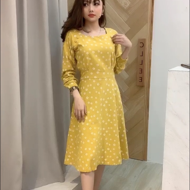 Váy thô hoa nhí