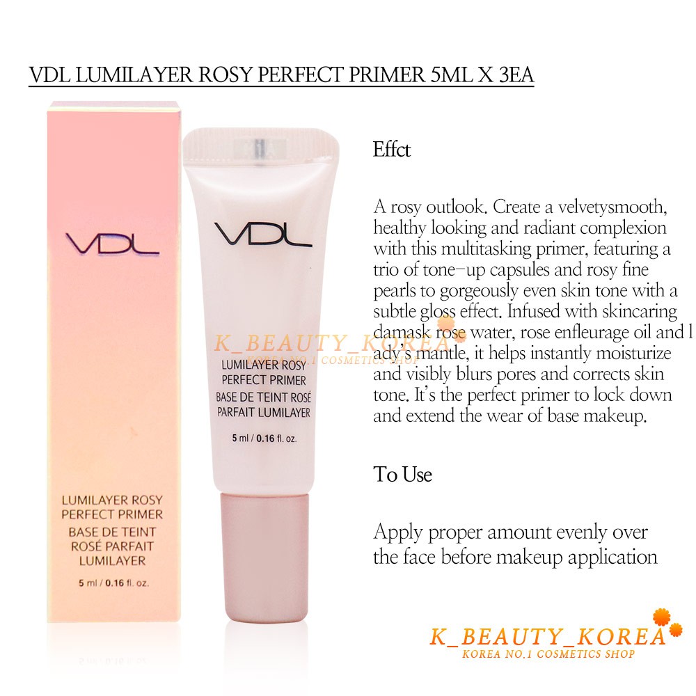 VDL (Hàng Mới Về) Kem Lót Trang Điểm Lớp Nền Hoàn Hảo 5ml X3Ea | BigBuy360 - bigbuy360.vn