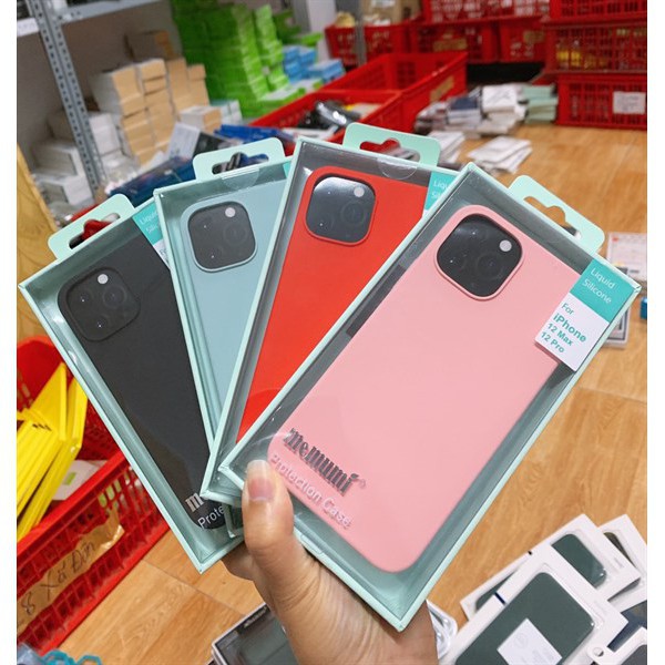 Ốp lưng Memumi TPU cho iPhone 13/ 12 Pro/ Pro Max silicone màu chống bám bẩn siêu mềm mịn chính hãng
