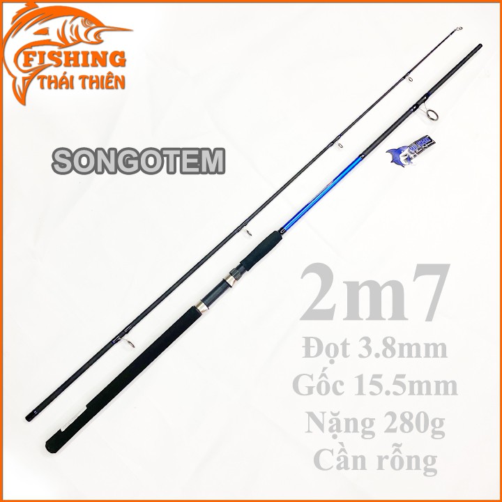 Cần câu cá Songotem 2m7 cần 2 khúc rỗng