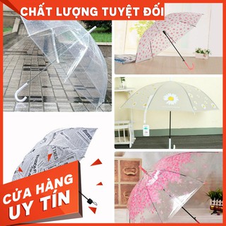 [GS][FREESHIP] DÙ TRONG SUỐT, HOA ANH ĐÀO, DÙ GIẤY BÁO, CHẤM BI, HOA CÚC ĐI MƯA THỜI TRANG [SALE]