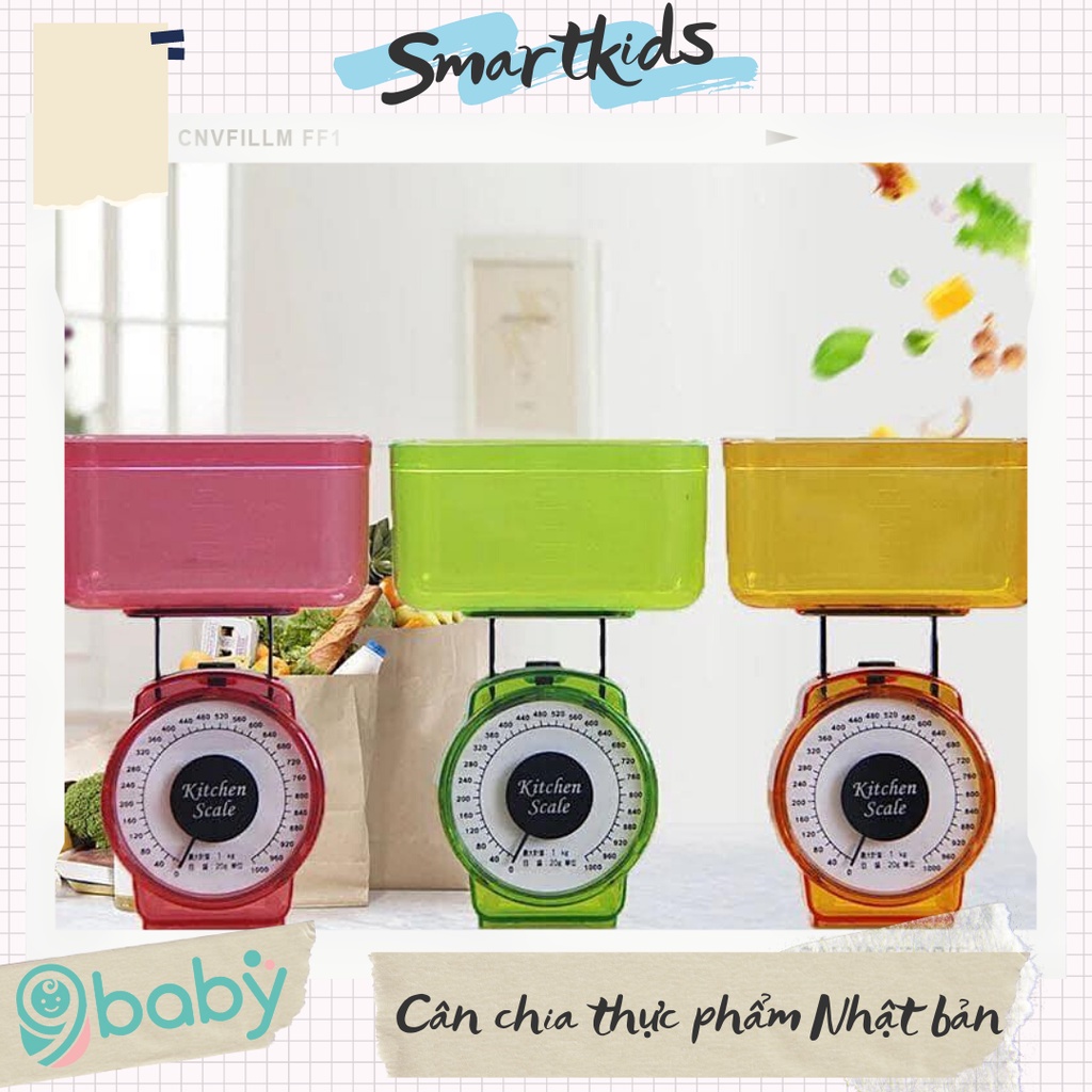 [ẢNH THẬT + VIDEO] Cân chia thực phẩm cho bé ăn dặm mini Nhật Bản