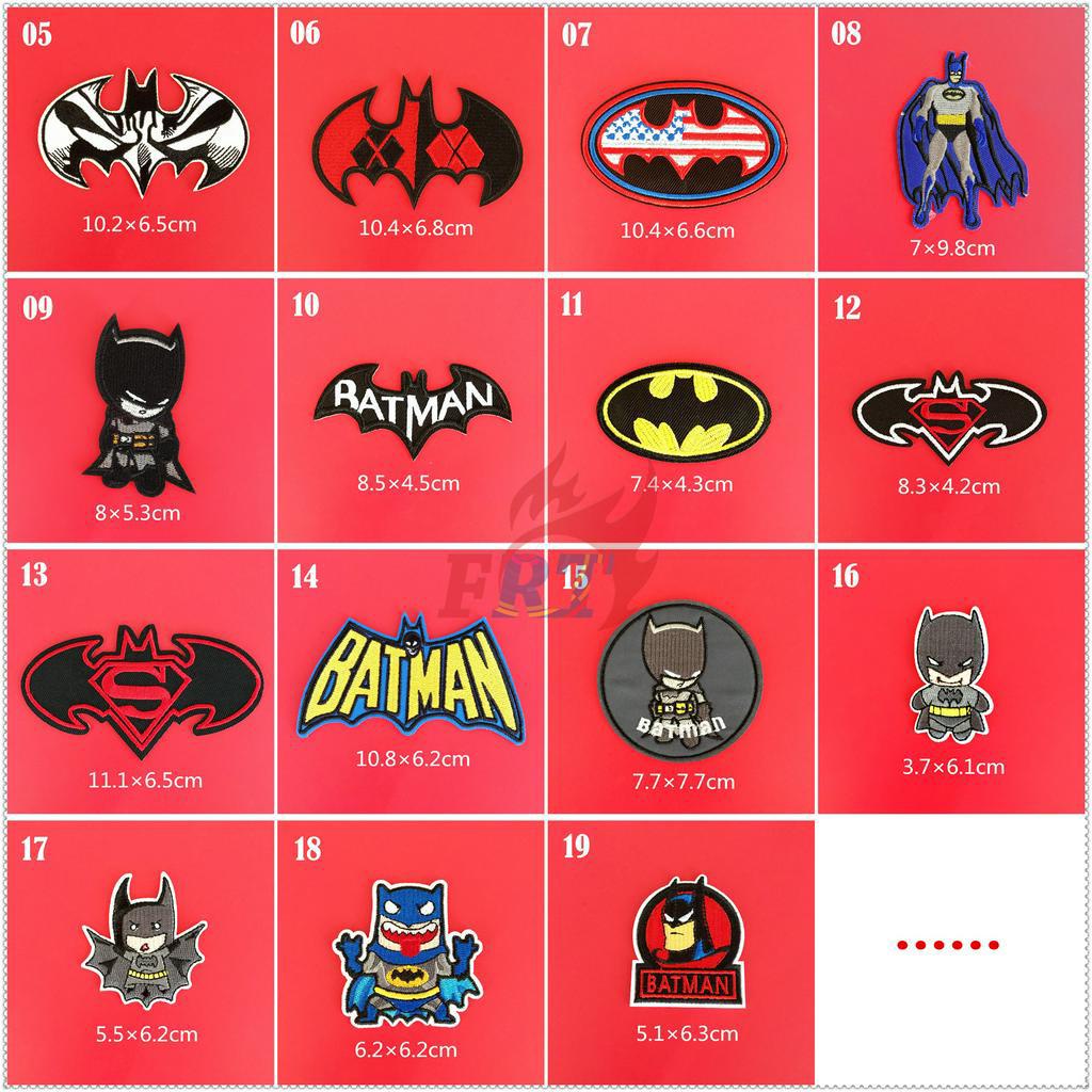 1 miếng dán ủi thêu hình siêu anh hùng