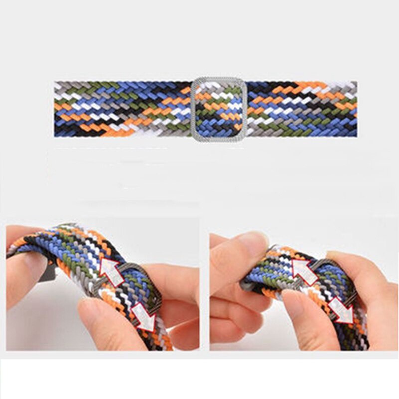 Dây Đeo Nylon Co Giãn Có Thể Điều Chỉnh Dành Cho Xiaomi mi band 7 6 5 4 3 miband 6 5 miband 5 4