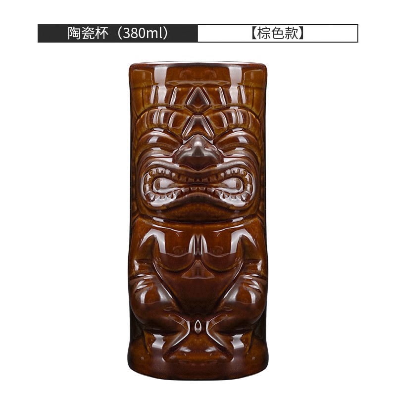 Cốc Sứ Uống Cocktail In Hình Mr Hawaii Tiki L36