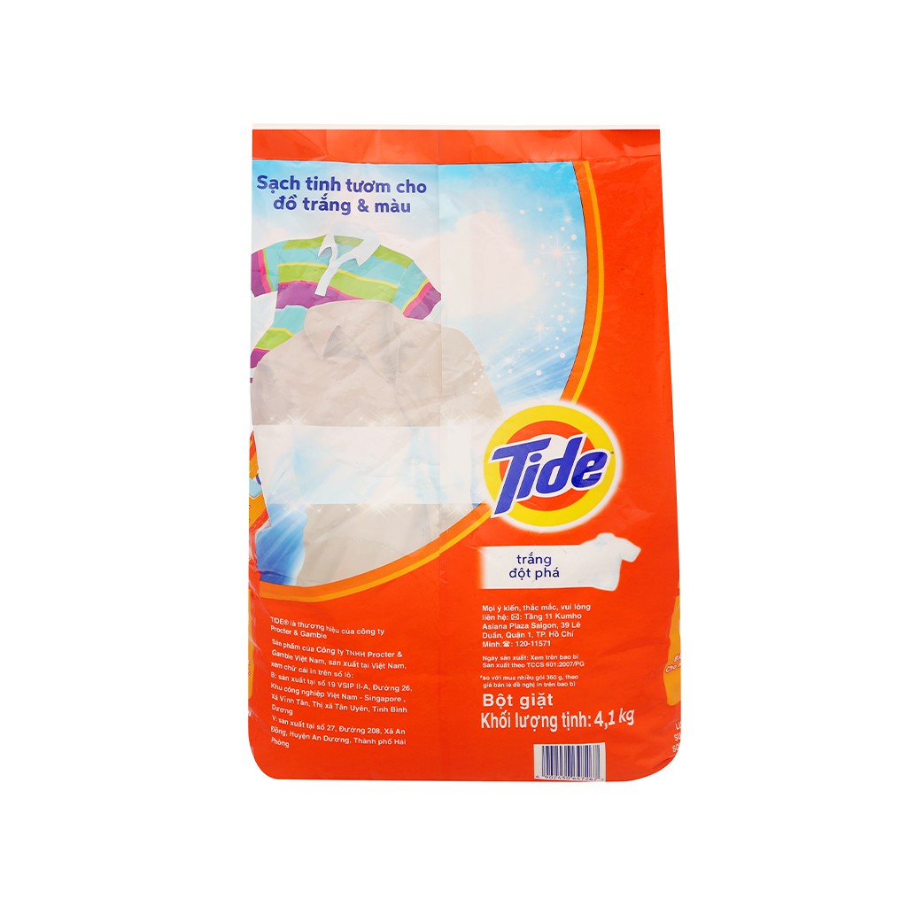 Bột giặt Tide trắng đột phá 4.1kg