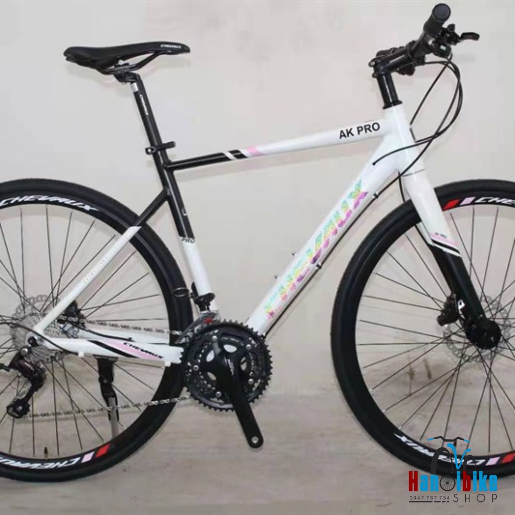 Xe Touring Chevaux AK pro Group Sora phanh dầu Trắng đen