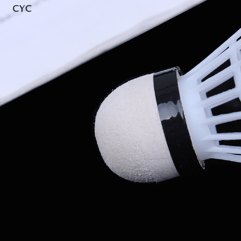CYC 12 Pcs White Plastic Badminton Ball Shuttlecocks Sport Training Sport CY