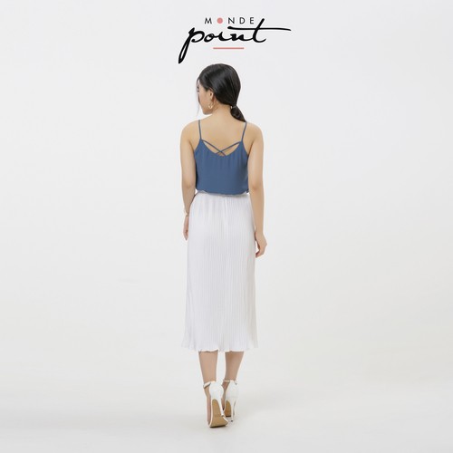Chân váy Xếp Ply Monde Point MPWA0716410 màu Trắng | BigBuy360 - bigbuy360.vn